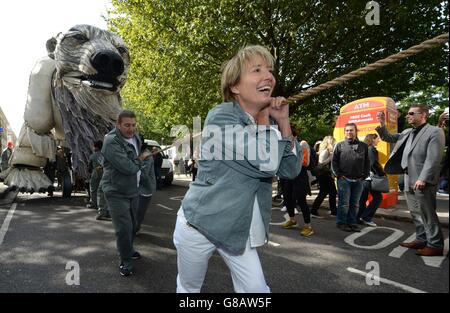 Shell-protest Stockfoto