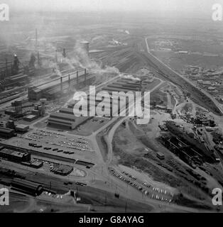 Wissenschaft und Technologie - Appleby-Frodingham Steel Works - Scunthorpe Stockfoto