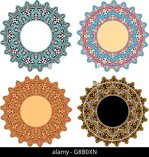 Vektor-islamischen Blumenkunst Ornamente - Open-Source Stock Vektor
