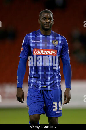 Fußball - Johnstone's Paint Trophy - nördliche Sektion - zweite Runde - Sheffield United / Notts County - Bramall Lane. Izale McLeod von Notts County Stockfoto