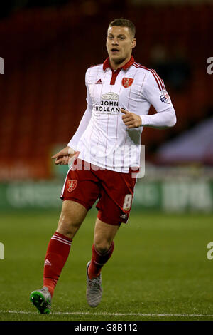 Fußball - Johnstone's Paint Trophy - nördliche Sektion - zweite Runde - Sheffield United / Notts County - Bramall Lane. Paul Coutts von Sheffield United Stockfoto