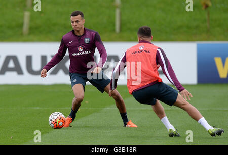 Fußball - UEFA Euro 2016 - Qualifikation - Gruppe E - England V Estland - England Trainingseinheit und Pressekonferenz - Tag eins... Stockfoto