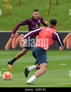 Fußball - UEFA Euro 2016 - Qualifikation - Gruppe E - England V Estland - England Trainingseinheit und Pressekonferenz - Tag eins... Stockfoto