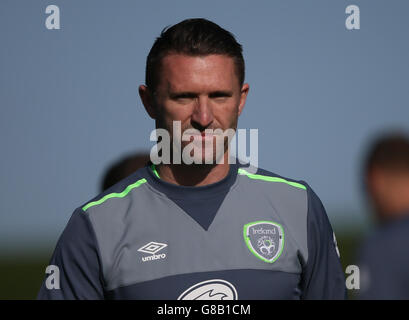 Robbie Keane, Irlands Republik, während einer Trainingseinheit im FAI National Training Center, Dublin. Stockfoto