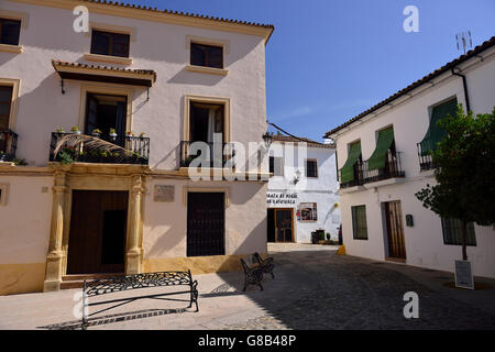 ehemaliges Haus von D. Federico Serratosa Marquez, Plaza Beato Diego Jose de Cadiz, Altstadt (La Ciudad), Ronda, Andalusien, Spanien Stockfoto