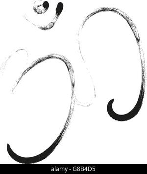 Vektor-Zeichen hinduistischen Om Symbol in Tamil Stock Vektor