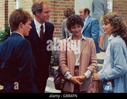 Footloose, USA 1984, Regie: Herbert Ross, Monia: (v. l.) Kevin Bacon, John Lithgow, Frances Lee McCain, Lori Singer Stockfoto