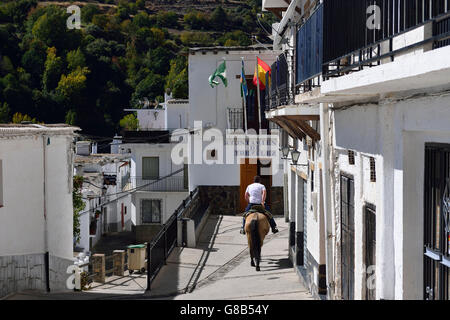Reiter, Trevelez, La Alpujarra, Andalusien, Spanien Stockfoto