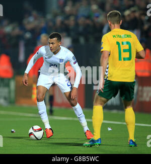 Fußball - UEFA-Europameisterschaft Qualifikation - Gruppe E - Litauen gegen England - LFF-Stadion. Englands DELE Alli während des UEFA-Europameisterschafts-Qualifikationsspiel im LFF-Stadion, Vilnius, Litauen. Stockfoto