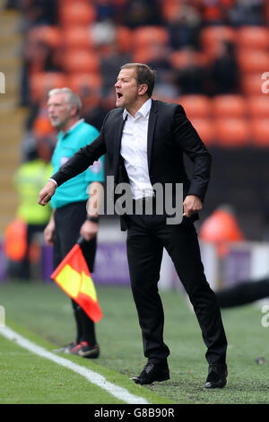 Fußball - Himmel Bet League One - Blackpool V Swindon Town - Bloomfield Road Stockfoto