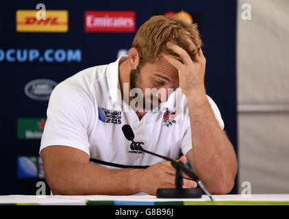 Rugby-Union - World Cup 2015 - England-Pressekonferenz - Pennyhill Park Stockfoto