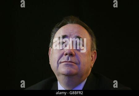 Der ehemalige SNP-Leiter Alex Salmond während der SNP National Conference im Aberdeen Exhibition and Conference Centre in Schottland. Stockfoto