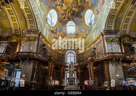 Sforza Bibliothek, Österreichische Nationalbibliothek, Wien, Österreich Stockfoto