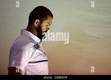 Rugby-Union - Rugby World Cup 2015 - England-Pressekonferenz - Pennyhill Park Stockfoto