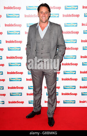 Nick Pickard bei der Inside Soap Awards 2015 bei DSTRKT, London. DRÜCKEN Sie VERBANDSFOTO. Bilddatum: Montag, 5. Oktober 2015. Siehe PA Story Soap. Bildnachweis sollte lauten: Ian West/PA Wire Stockfoto