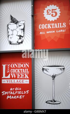 London-Cocktail-Woche 2015 Stockfoto