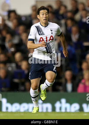 Fußball - Capital One Cup - Dritte Runde - Tottenham Hotspur gegen Arsenal - White Hart Lane. Son Heung-Min, Tottenham Hotspur Stockfoto