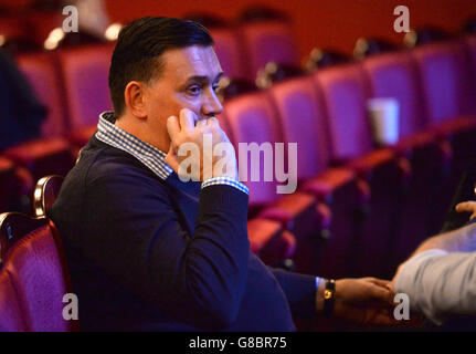 Stephen Brooker während der Probe zur Gala zum 30. Geburtstag von Les Miserables in Aid of Save the Children im Queen's Theatre, London Stockfoto