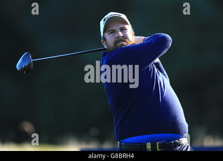 Golf - British Masters - Tag Zwei - Woburn Golf Club. Irlands Shane Lowry am zweiten Tag der British Masters im Woburn Golf Club, Little Brickhill. Stockfoto