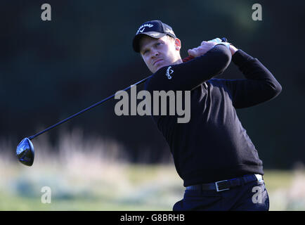 Golf - British Masters - Tag Zwei - Woburn Golf Club. Englands Danny Willett am zweiten Tag der British Masters im Woburn Golf Club, Little Brickhill. Stockfoto