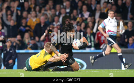 Rugby-Union - Rugby-Weltmeisterschaft 2015 - Finale - New Zealand V Australien - Twickenham Stockfoto