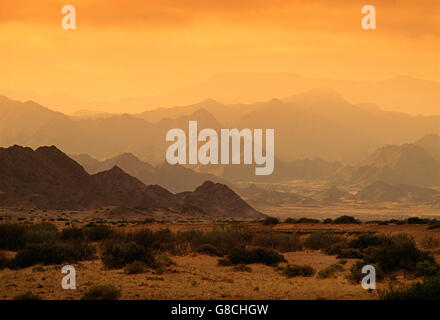 Szene, Berge, Ai-Ais-Richtersveld, Namibia. Stockfoto