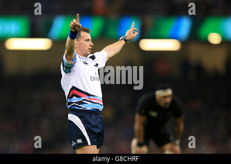 Rugby-Union - Rugby-Weltmeisterschaft 2015 - Quarter Final - Neuseeland / Frankreich - Millennium Stadium Stockfoto