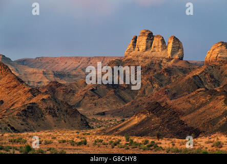 Namibia Finger Rock Fishriver Canyon, zweite größte in der Welt. Stockfoto