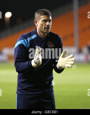 Soccer - Sky Bet League One - Blackpool / Millwall - Bloomfield Road. Blackpool Torhüttscher Steve Banks Stockfoto