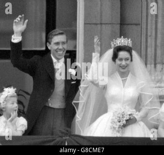 Royalty - Prinzessin Margaret und Antony Armstrong-Jones Hochzeit - London Stockfoto