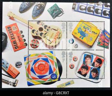 Vereinigtes Königreich - CIRCA 2007: Eine Briefmarke gedruckt in Großbritannien, The Beatles, ca. 2007 gewidmet Stockfoto