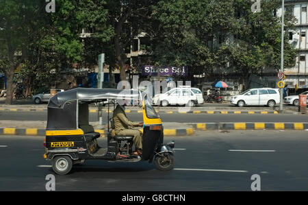 Auto-rikscha/Auto rickshaws in Mumbai, Maharashtra, Indien Stockfoto