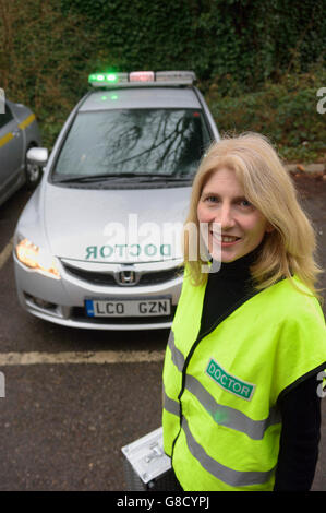 SELDOC Arzt auf Abruf mit Auto. England. VEREINIGTES KÖNIGREICH. Europa Stockfoto