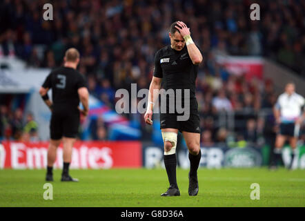 Rugby-Union - Rugby-Weltmeisterschaft 2015 - Semi Final - Südafrika V Neuseeland - Twickenham Stadium Stockfoto