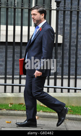 Wales Secretary Stephen Crabb kommt zu einer Kabinettssitzung in der Downing Street 10, London. Stockfoto