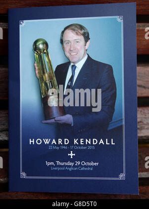 Fußball - Howard Kendall Beerdigung Stockfoto