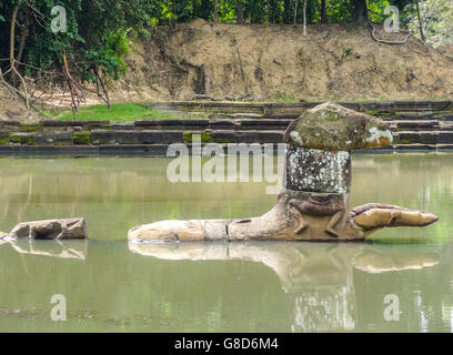 Landschaft um Neak Pean in Angkor in Kambodscha Stockfoto