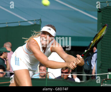 Tennis - Wimbledon Championships 2005 - erste Runde der Frauen - Jane O'Donoghue gegen Anna-Lena Groenefeld - All England Club. Anna-Lena Groenefeld. Stockfoto