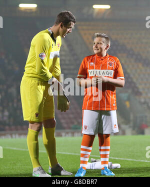 Fußball - Himmel Bet League One - Bradford City V Blackpool - Valley-Parade Stockfoto