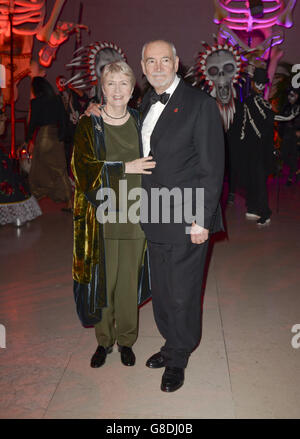 Spectre After Party - London. Michael G. Wilson (Produzent) bei der Spectre After Party im British Museum in London Stockfoto