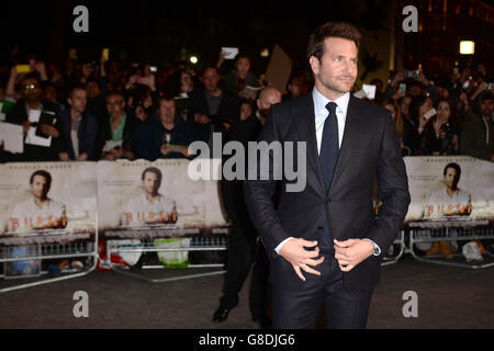 Bradley Cooper kommt zur gebrannten Premiere im Vue West End, Leicester Square, London. DRÜCKEN Sie VERBANDSFOTO. Bilddatum: Mittwoch, 28. Oktober 2015. Bildnachweis sollte lauten: Anthony Devlin/PA Wire Stockfoto