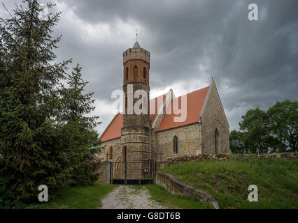 Gotische Kirche in Pozarzyce Poseritz unteren Schlesien Polen Stockfoto