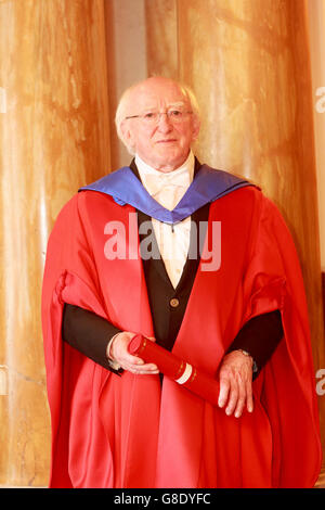 Edinburgh, UK. 28. Juni 2016. Universität Edinburgh: Ehrendoktorwürde für irische Präsident Higgins. Abgebildete Higgins. Pako Mera/Alamy Live-Nachrichten. Stockfoto