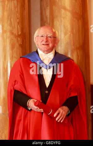 Edinburgh, UK. 28. Juni 2016. Universität Edinburgh: Ehrendoktorwürde für irische Präsident Higgins. Abgebildete Higgins. Pako Mera/Alamy Live-Nachrichten. Stockfoto