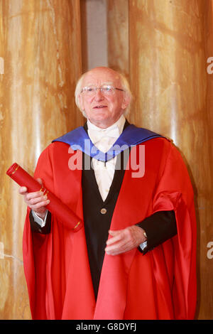 Edinburgh, UK. 28. Juni 2016. Universität Edinburgh: Ehrendoktorwürde für irische Präsident Higgins. Abgebildete Higgins. Pako Mera/Alamy Live-Nachrichten. Stockfoto