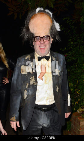 Jonathan Ross halloween Party - London. VIC Reeves kommt zu einer halloween-Party, die von Jonathan Ross in seinem Haus im Norden Londons veranstaltet wird. Stockfoto