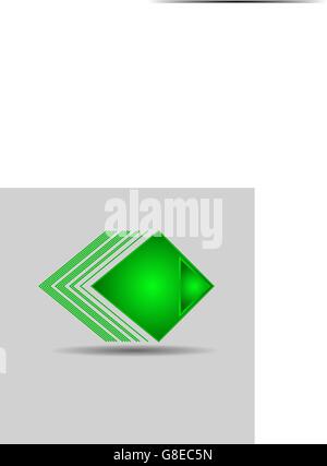 Abstrakte geometrische grünes Dreiecksmuster.  Hintergrund Stock Vektor