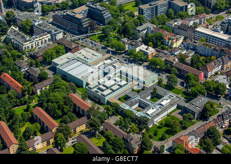 Antenne, Ansicht, Folkwang Museum Essen, Essen, Ruhrgebiet, Nord Rhein Westfalen, Deutschland, Europa, Luftaufnahme, Vögel-Augen-Blick, aer Stockfoto