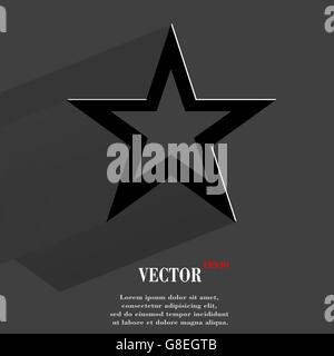 Sterne-Web-Symbol, flache Bauweise. Vektor-Illustration. EPS10 Stock Vektor