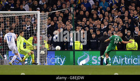 Republik von Irland / Bosnien und Herzegowina - UEFA Euro 2016 Qualifikation - Play-off - Rückspiel - Aviva Stadium Stockfoto